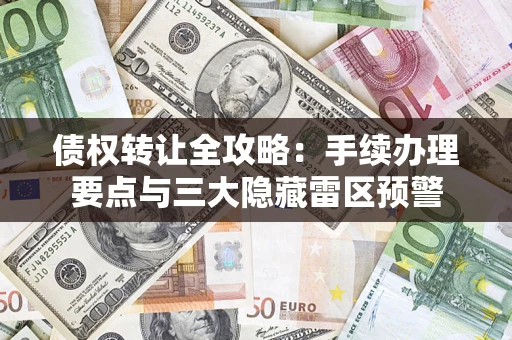 济南债权转让全攻略：手续办理要点与三大隐藏雷区预警
