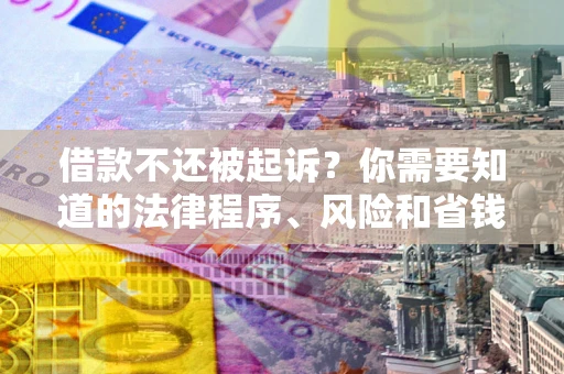 济南借款不还被起诉？你需要知道的法律程序、风险和省钱技巧