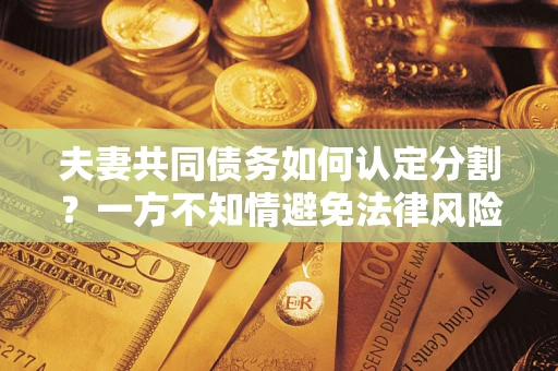 济南夫妻共同债务如何认定分割？一方不知情避免法律风险必看！